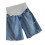 Comfortable Shorts Breathable Lightweight For Expecting-Blue XL 1