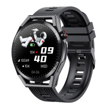 (black) Smart Watch Men 1.36" IPS GPS IP68 Waterproof ECG Smartwatch For iOS Android Smart Watches