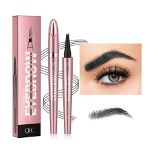 (Black B) Fine Tip Eyebrow Pencil for Women, Long-Lasting Liquid Eyebrow Marker for Professional Makeup