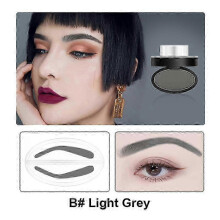 (Dark gray B) Eyebrow Powder Stamp Tint Stencil Kit 26-27s - Professional Waterproof Eye Brow Stamp Lift Enhancers Cosmetics