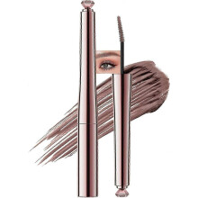 (Pink Brown) Tinted Eyebrow Gel Mousse, Ultra-Fine Brush, Waterproof Long-Lasting Volumizing & Thickening Natural Brow Makeup