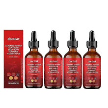 (4PCS) 1-5X Krople pieprzu cayenne, płyn Aeluro z głogiem i burakiem