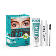 (Black) Professional Eyelash & Eyebrow Color Kit, Instant DIY Hair Dye Set for Natural Results