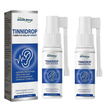 (2pcs) Spray TinniDrop Tinnitus Relief 60 ml – zmiękcza woskowinę uszną, oczyszcza kanał słuchowy, poprawia słuch i redukuje szumy uszne