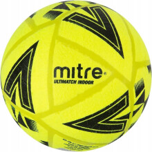 (5, Yellow/Black) Mitre Ultimatch Logo Indoor Football