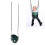 High Back Toddler Swing with Finger Grip 1
