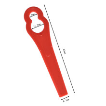 (Red Blade,12*7mm)1 pièce pendentifs lame plastique pour tondeuse à gazon sans fil outil de jardin remplacement