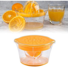 Presse-agrumes manuel multifonctionnel 4 en 1 avec presse-agrumes multi-tailles, séparateur de jaune d'œuf, râpe à gingembre/ail, râpe