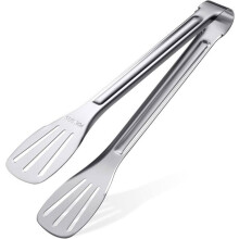 Keukentang van roestvrij staal, perfect voor salades, grillen, frituren, enz., is ideaal om mee te koken.