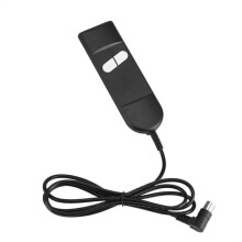 Télécommande à 2 boutons pour fauteuils inclinables électriques - Noire - Compatible avec plusieurs marques