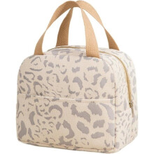 Isolierte Lunchtasche, 6-Liter-Lunchbox mit isolierender Aluminiumfolie, kleiner auslaufsicherer Lunchkorb, Mini-faltbare isolierte Lunchtasche