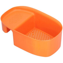 Égouttoir à vaisselle multifonctionnel - Orange - 21 x 13,5 x 7,5 cm - Accessoires de cuisine - Filtre à aliments