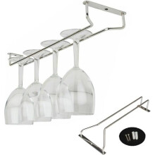 Edelstahl-Gläserhalter für Stielgläser, Becher, Weingläser, 35 cm