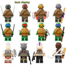 12PCS Teenage Mutant Ninja Turtles TV Movie Mini Figure Sets Horror Sci Fi
