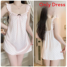 (LightPink,XL)Camisón de satén para mujer con espalda baja y estilo sin mangas para dormir y relajación en interiores