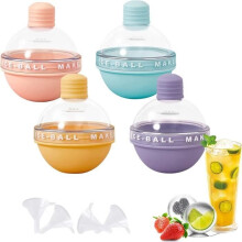 Eiswürfelform – Nicht spezifiziert – 4 Stück – Essbares Silikon – 6 cm – Bonbonfarben