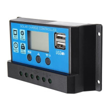 Contrôleur de régulateur solaire LCD TEMPSA 40A pour la charge des batteries automobiles 12V/24V