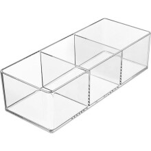 Schminkschubladen-Organizer, 3-Fächer-Schminkorganizer aus Acryl, Kosmetikaufbewahrung, Schmuckständer