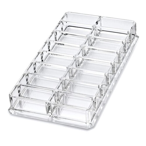 Οργανωτής καλλυντικών - GIGICIAL - Ακρυλικό - Διαφανές - 16 θήκες