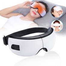 Appareil de massage oculaire Bluetooth avec musique, lunettes, points d'acupuncture, chauffage infrarouge, soulage la fatigue (b20583)
