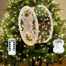 LED-kerstboomverlichting, kerstdecoratie met 100/200/300/400 LED's (warm wit, 20 m) [Energieklasse A]