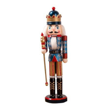 Nussknacker-Figur aus Holz, 38 cm, Weihnachtsdekoration, Neujahrsgeschenk für Kinder
