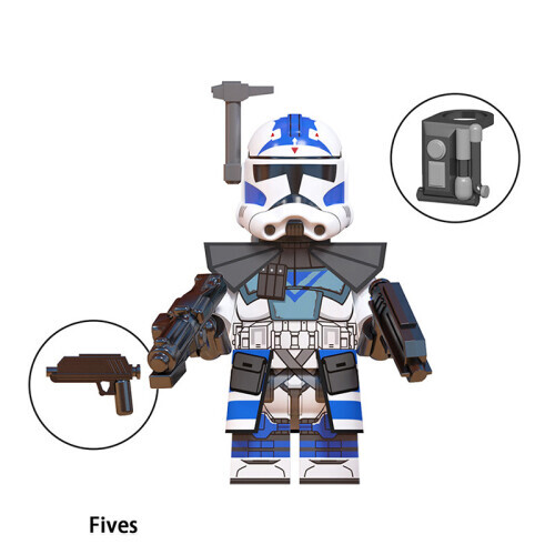 8PCS Star Wars Fives Rex Mini Figures Sets Christmas Gift
