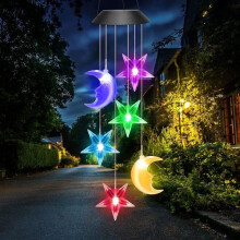 Solar-Windspiel – Mehrfarbig – LED – Gartendekoration – Muttertagsgeschenk – Wasserdicht