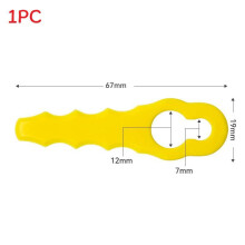 (1PC)Chaîne de rechange pour lame de machine en plastique double tête dentelée accessoire de tondeuse à gazon