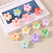 Set van 12 haarclips - MERK - Acryl - Antislip - Voor dik en dun haar - Diverse kleuren