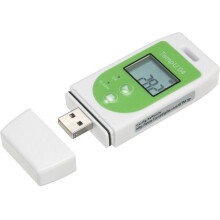 Thermomètre enregistreur de données USB, réutilisable, enregistrement de température, 32 000 points de données, PZCC vert