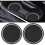 Coasters - Not specified - Set of 2 - Non-slip - 7 cm - Black silicone 1