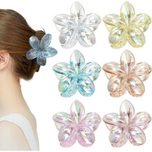 Haarspangen – Unbekannt – Blume – 6 Farben – Rutschfest – Haaraccessoires