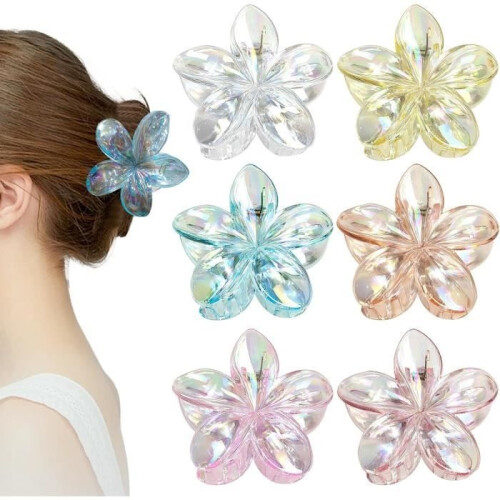 Haarclips - Niet gespecificeerd - Bloem - 6 kleuren - Antislip - Haaraccessoires