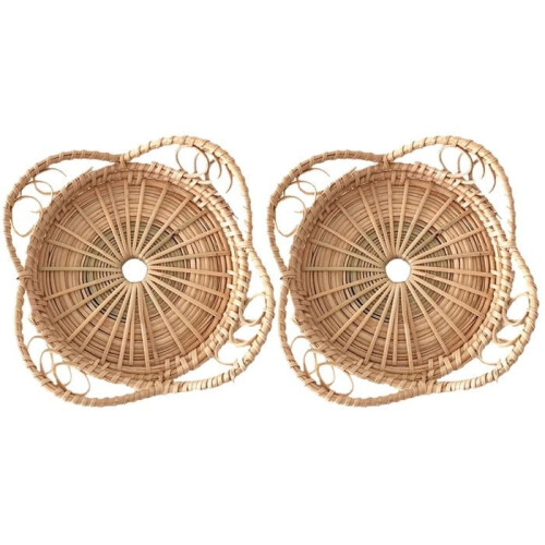 Set of 2 woven coasters for office, home decor, coasters...