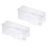 Twin Pack Collapsible drink Cold Holders Great For-Clear 1
