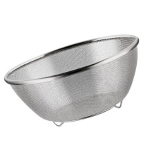 SALALIS Multifunktionales Küchenabtropfgestell aus Edelstahl, Reiswaschschüssel, Sieb, japanischer Stil