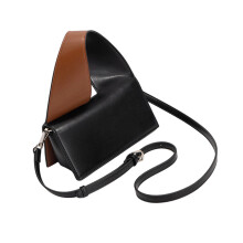Stilvolle Damenhandtasche, elegante Abendtasche aus-Schwarz