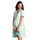 Bequemes Stillkleid mit elastischem Bund und-Hellgrün XL 1