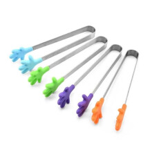 Mini-Zuckerzange – Küche – Silikon – 4 Stück – Lebensmittelecht – 13 cm