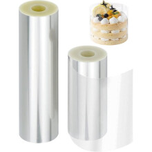 Taartdecoratierollen - Transparant acetaat - 16 cm x 10 m - 10 cm x 10 m - Duurzaam en flexibel