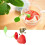 2x Siliconen theezakjesfilter in aardbeivorm, infuser/diffuser 1