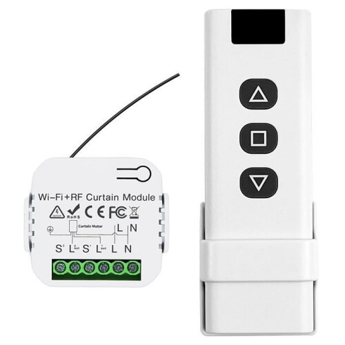 Kit de commande sans fil, interrupteur pour volet roulant connecté avec télécommande RF et module récepteur