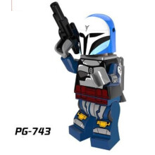 8PCS Star Wars Minifigures Clone Darth Vader Sith Lord Master Yoda Jar Jar Binks Mini Figure Toy Collection