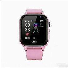 (Pink) Smart Watch SOS Location Tracker SimCard Call Child SmartWatch Camera Waterproof Watch Gift For Ios Android