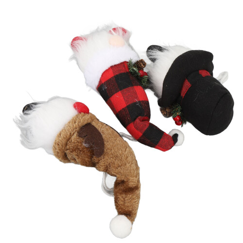 3 Plush Gnome Christmas Light Decor 1