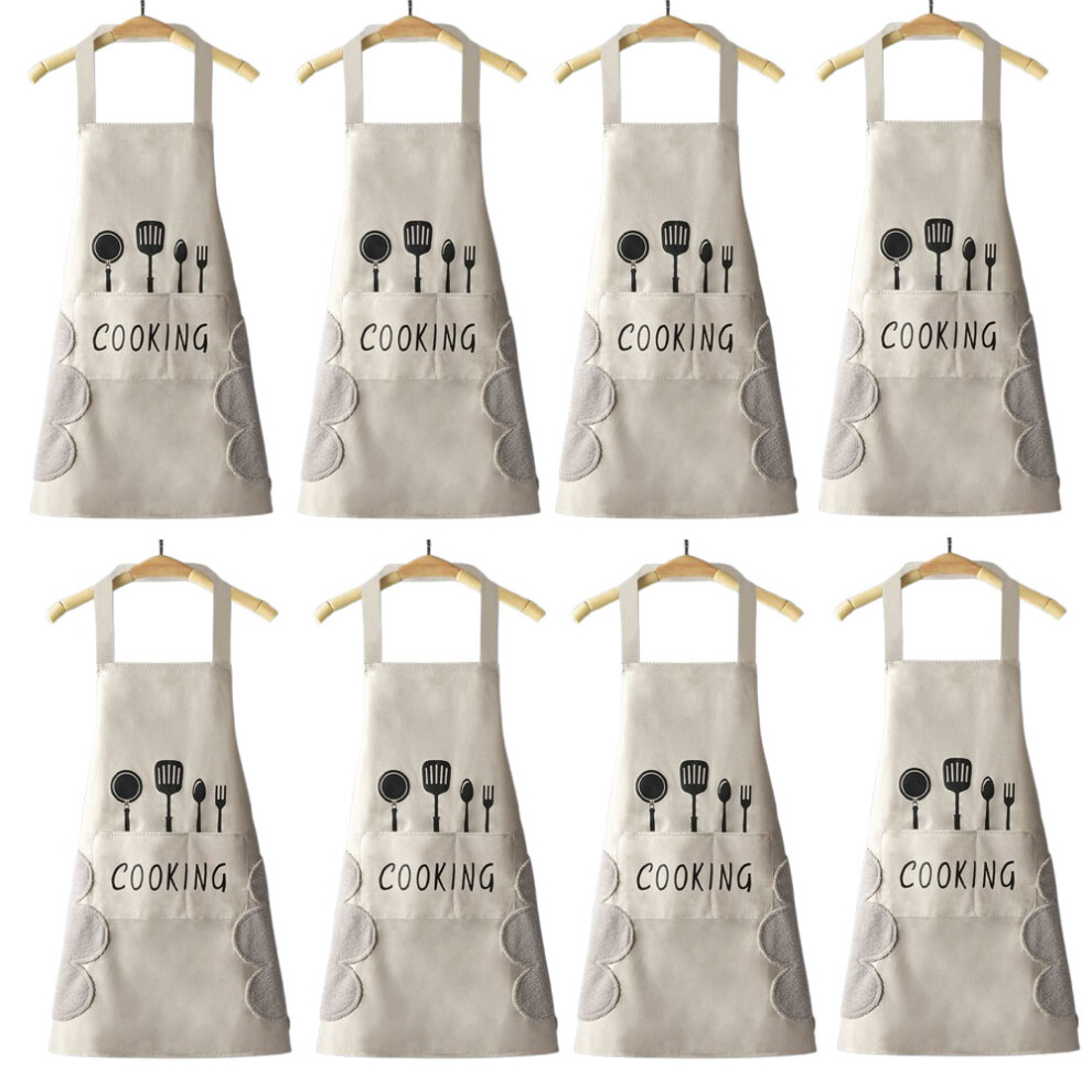 8Pcs Work Aprons, Pvc Dirt Resistant Apron, Waterproof Oil Resistant 6942525748613