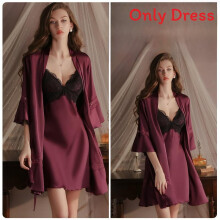 (Color 9,OneSize)Sexy Lencería Vestido para Dormir con Ribete de Encaje y Ajuste Elástico para Mujer Prendas de dormir