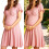 Nursing Dress With Supportive Bra Cotton Blend Fabric-Blue M 4