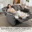 Homcom Sillón Reclinable Manual Gris 145 x 100 x 102 cm 4
